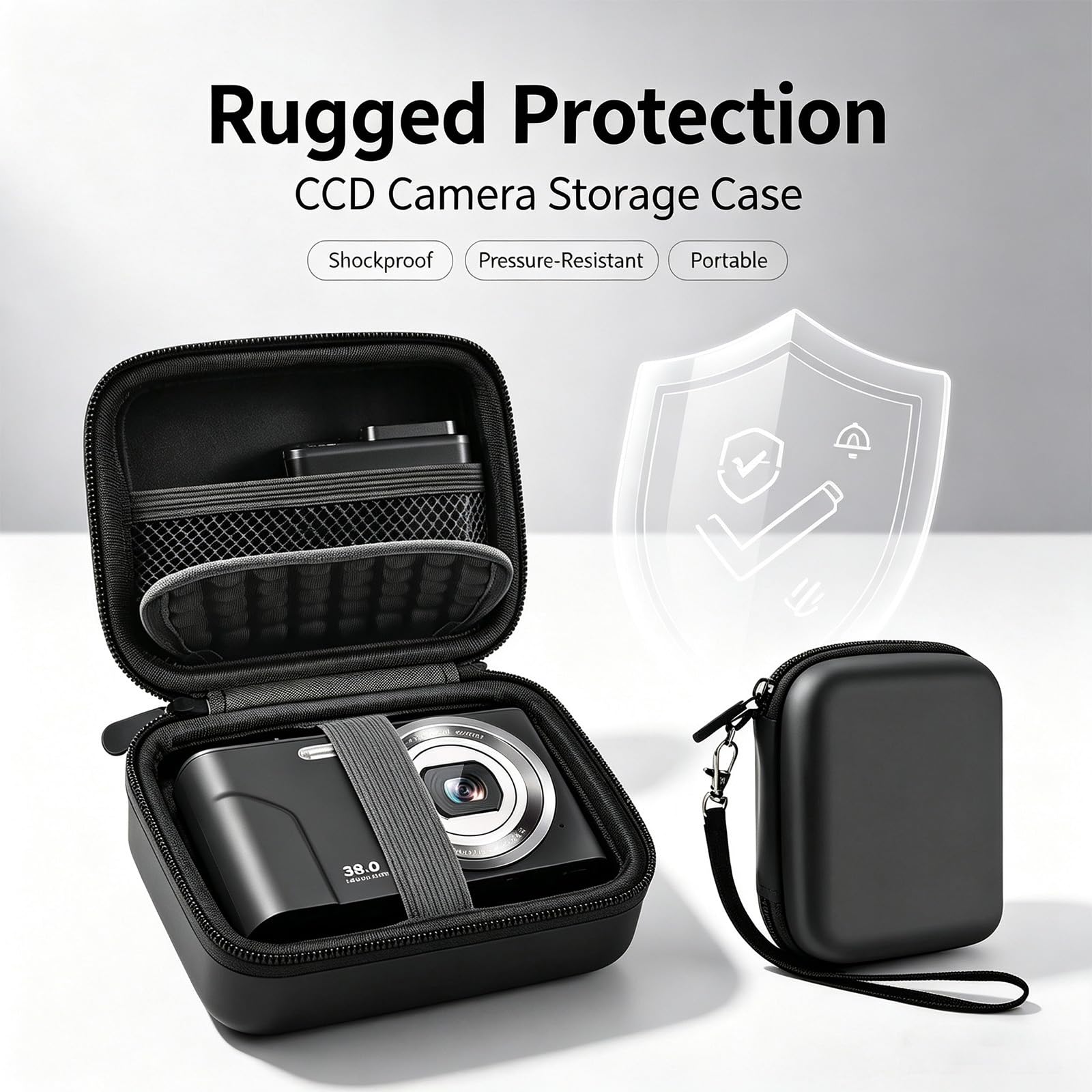 Camera Wrist Strap - حافظة كاميرا رقمية بتقنية CCD، مناسبة